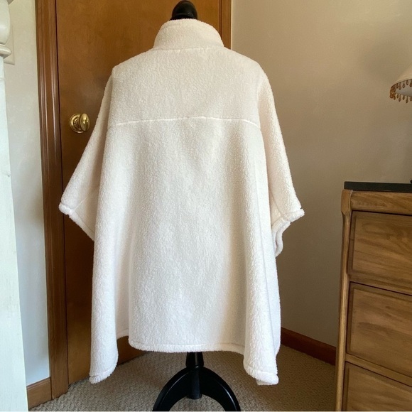 Calvin Klein Cream Off White Sherba Teddy Cape Jacket NWOT - Picture 11 of 14